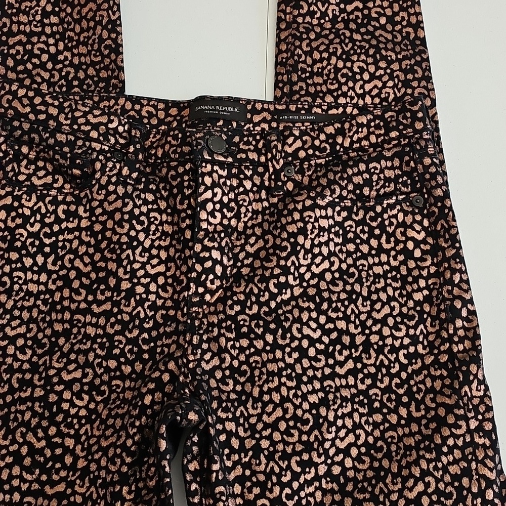 Banana Republic Stylish Black and Copper Women's Jeans Size 29